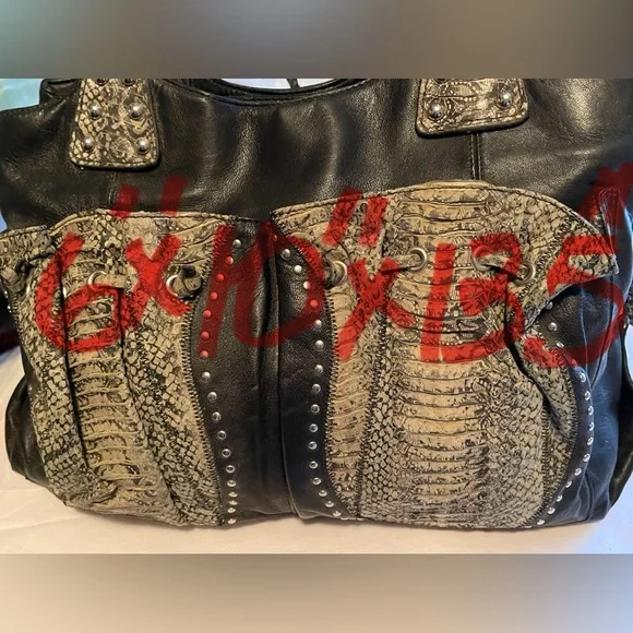 ❣️Real Snake + Lambskin Leather ❣️Bag❣️ - Picture 15 of 15